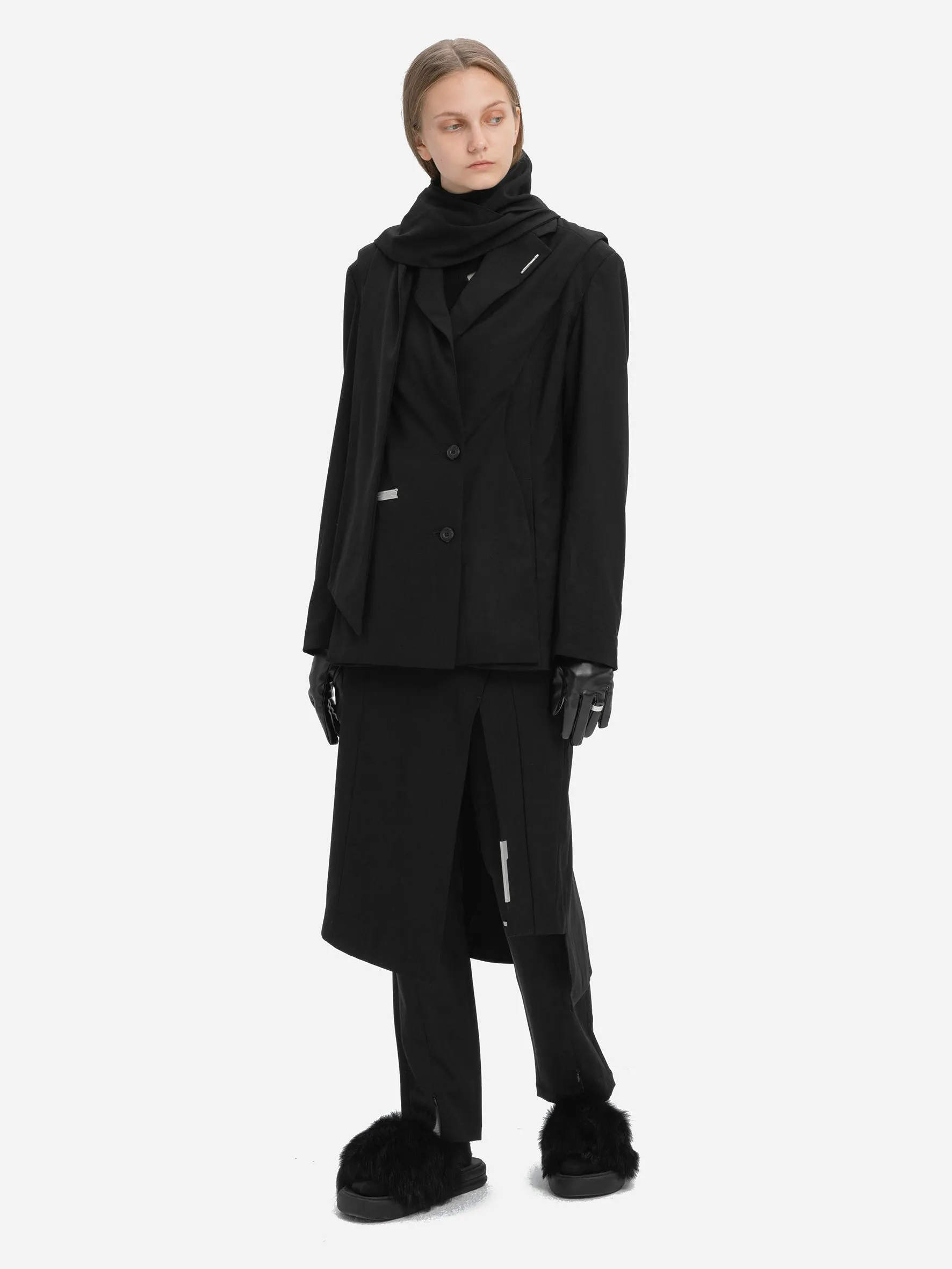 004 - Layered Arc Cutting Tailored Jacket