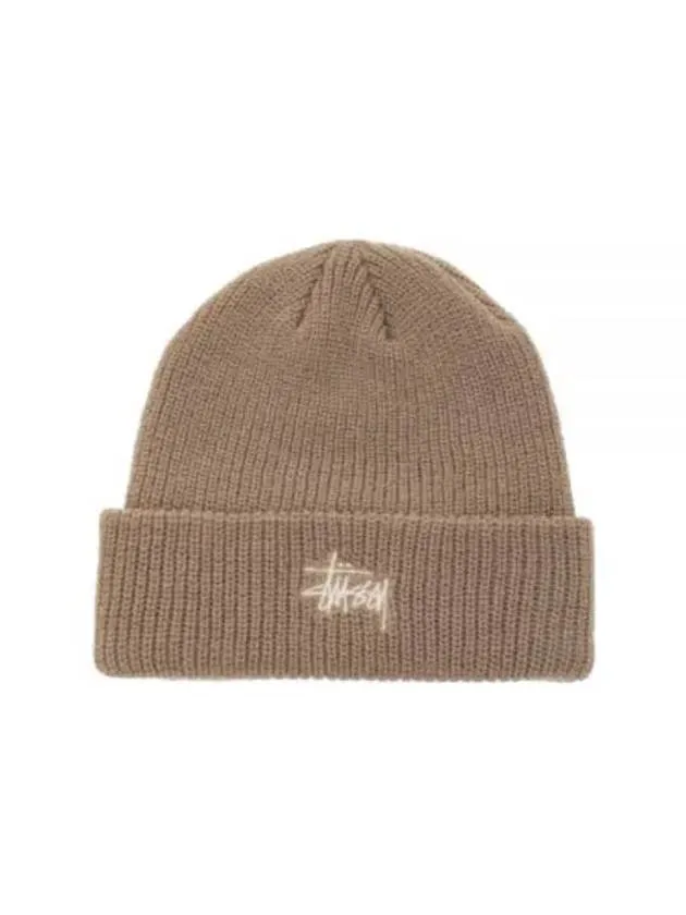 1321019 STONE basic cuff beanie