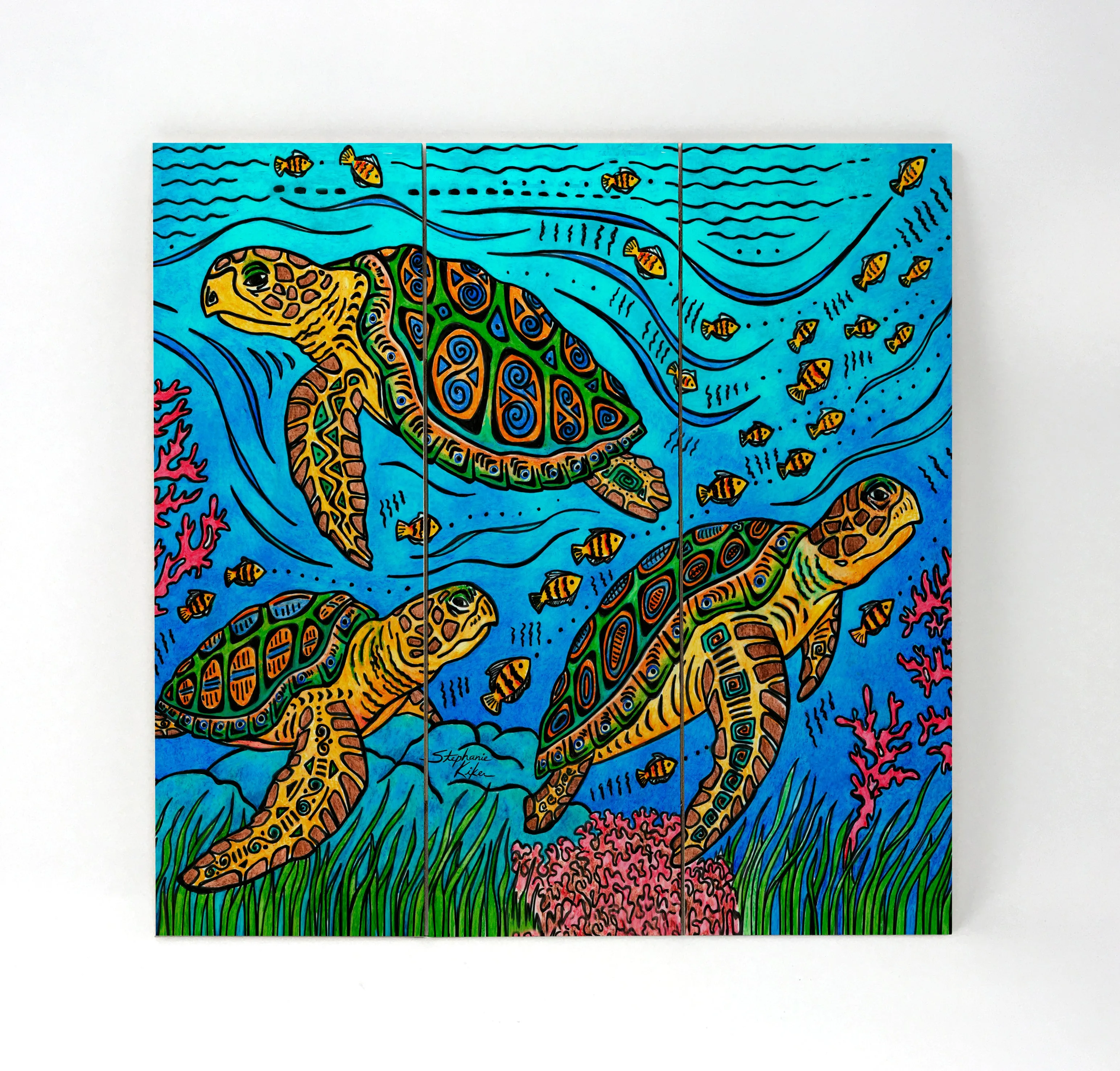 3 Loggerheads Wall Art