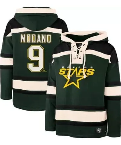 '47 Men's NHL Mike Modano Dallas Stars Retired Player Name & Number Lacer Pullover Hoodie