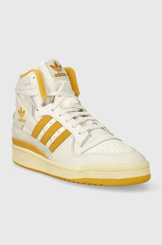 adidas Originals leather sneakers Forum 84 Hi beige color IG0053