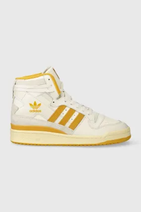 adidas Originals leather sneakers Forum 84 Hi beige color IG0053