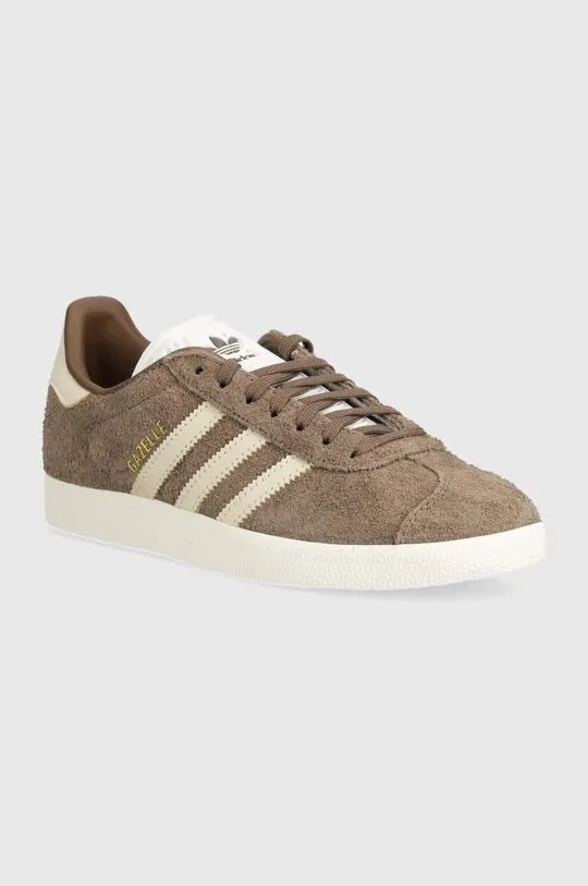 adidas Originals leather sneakers Gazelle brown color IG4392