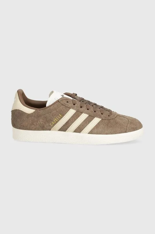 adidas Originals leather sneakers Gazelle brown color IG4392