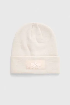 Alpha Industries beanie beige color