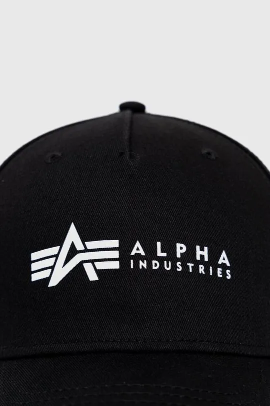 Alpha Industries cotton beanie black color