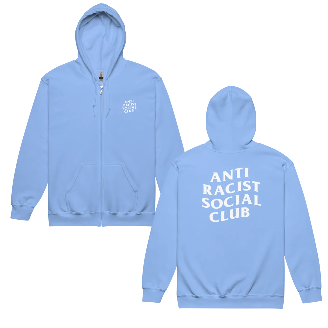 Anti Racist Social Club Zip-Up Hoodie