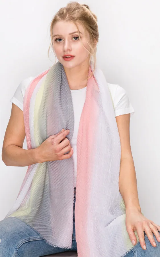 AS298 Tie-Dye Oblong Scarf