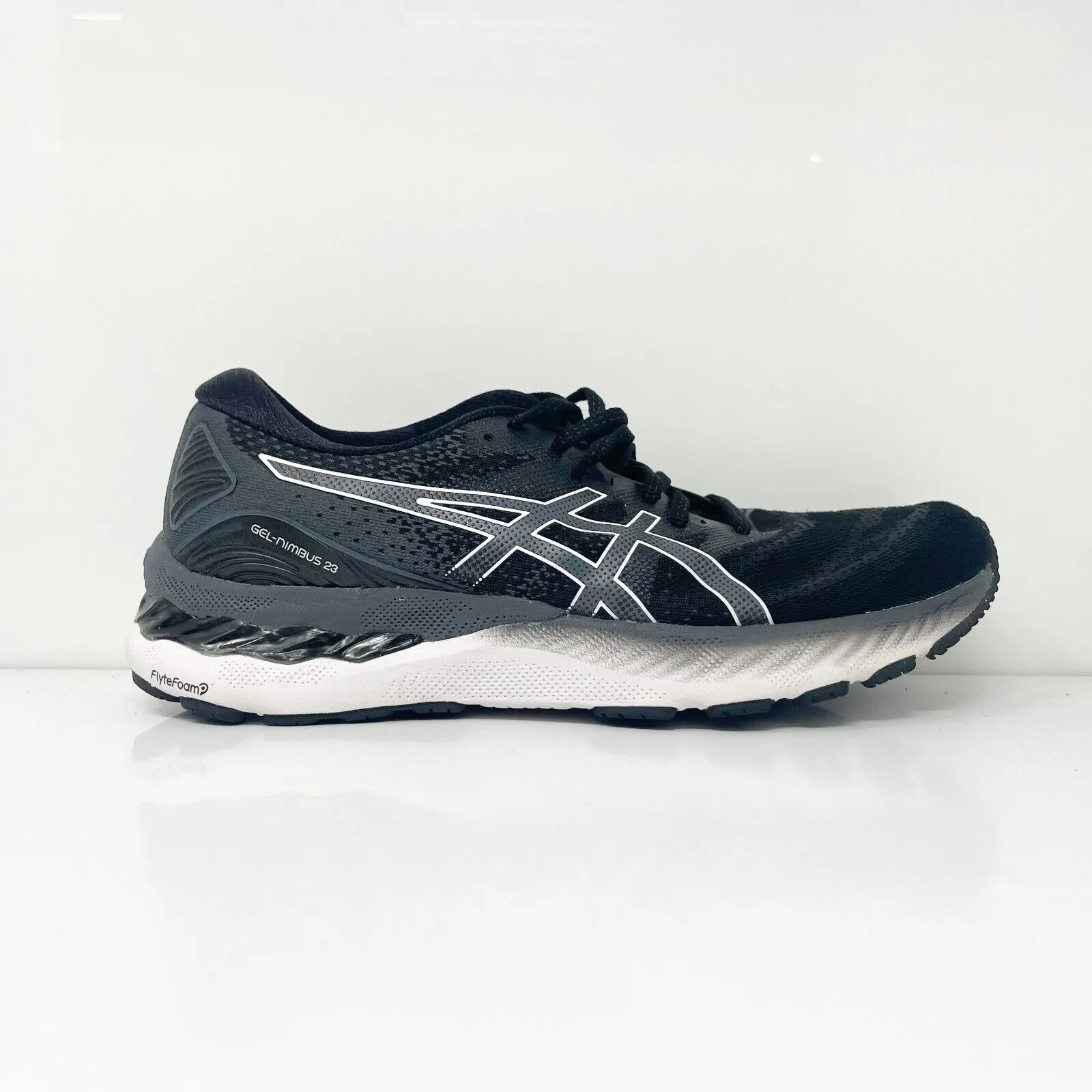 Asics Womens Gel Nimbus 23 1012A885 Black Running Shoes Sneakers Size 9.5