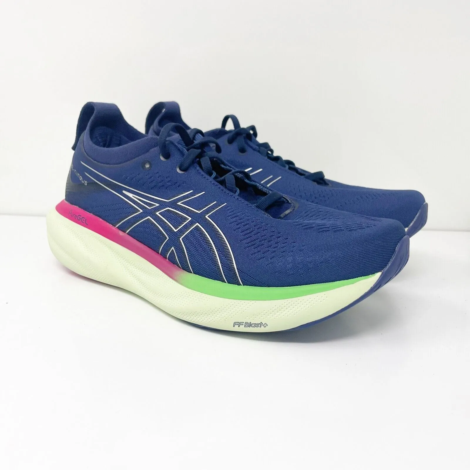 Asics Womens Gel Nimbus 25 1012B356 Blue Running Shoes Sneakers Size 9