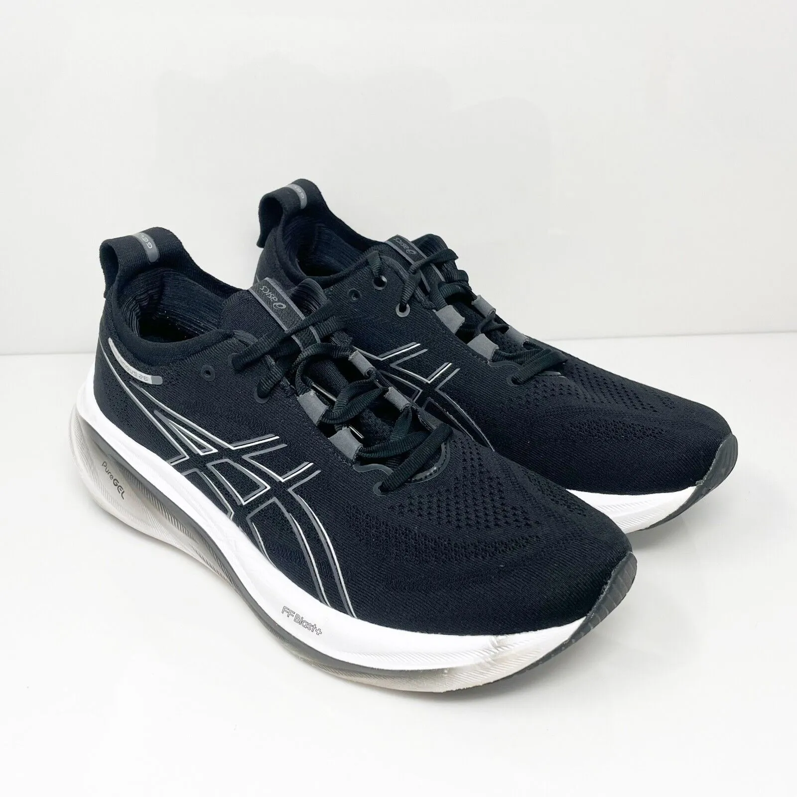 Asics Womens Gel Nimbus 26 1012B601 Black Running Shoes Sneakers Size 11.5