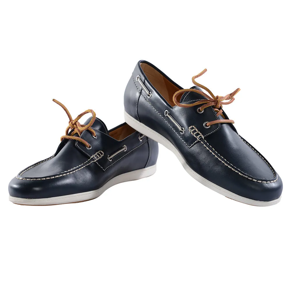 Bally Mens Moccasins in Blue Navy