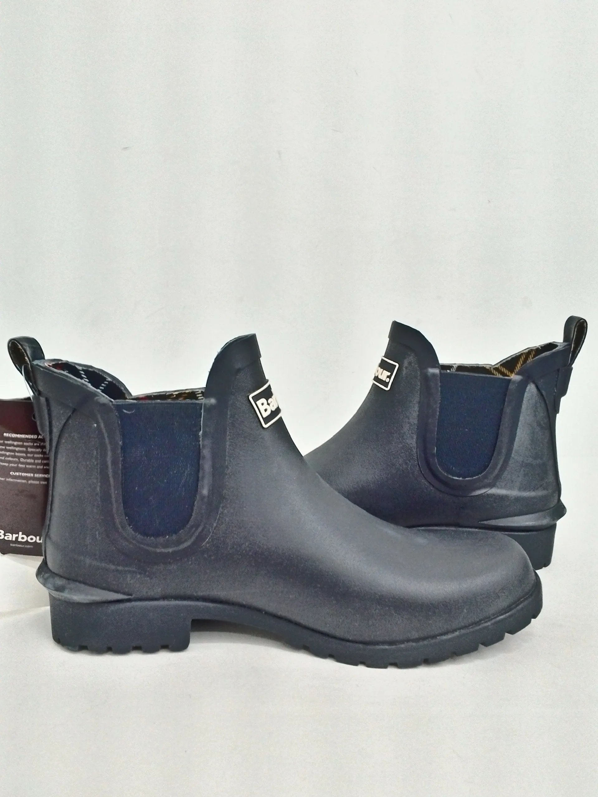 Barbour Women's Navy Blue Rain Boots Size 6