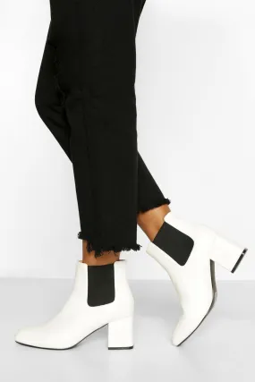 Basic Block Heel Chelsea Boots