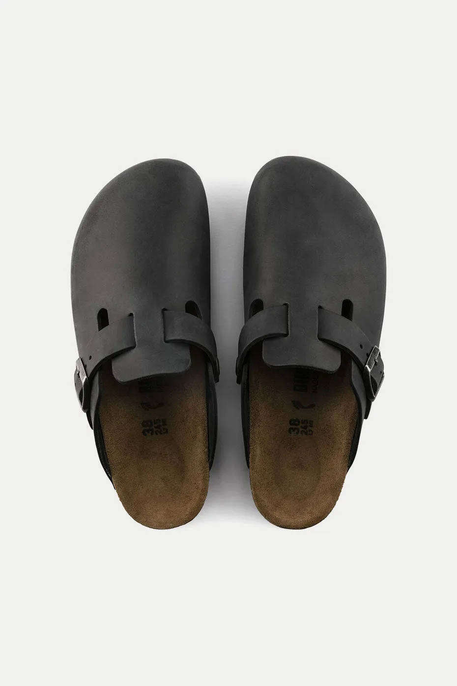 Black Boston Oiled Clogs