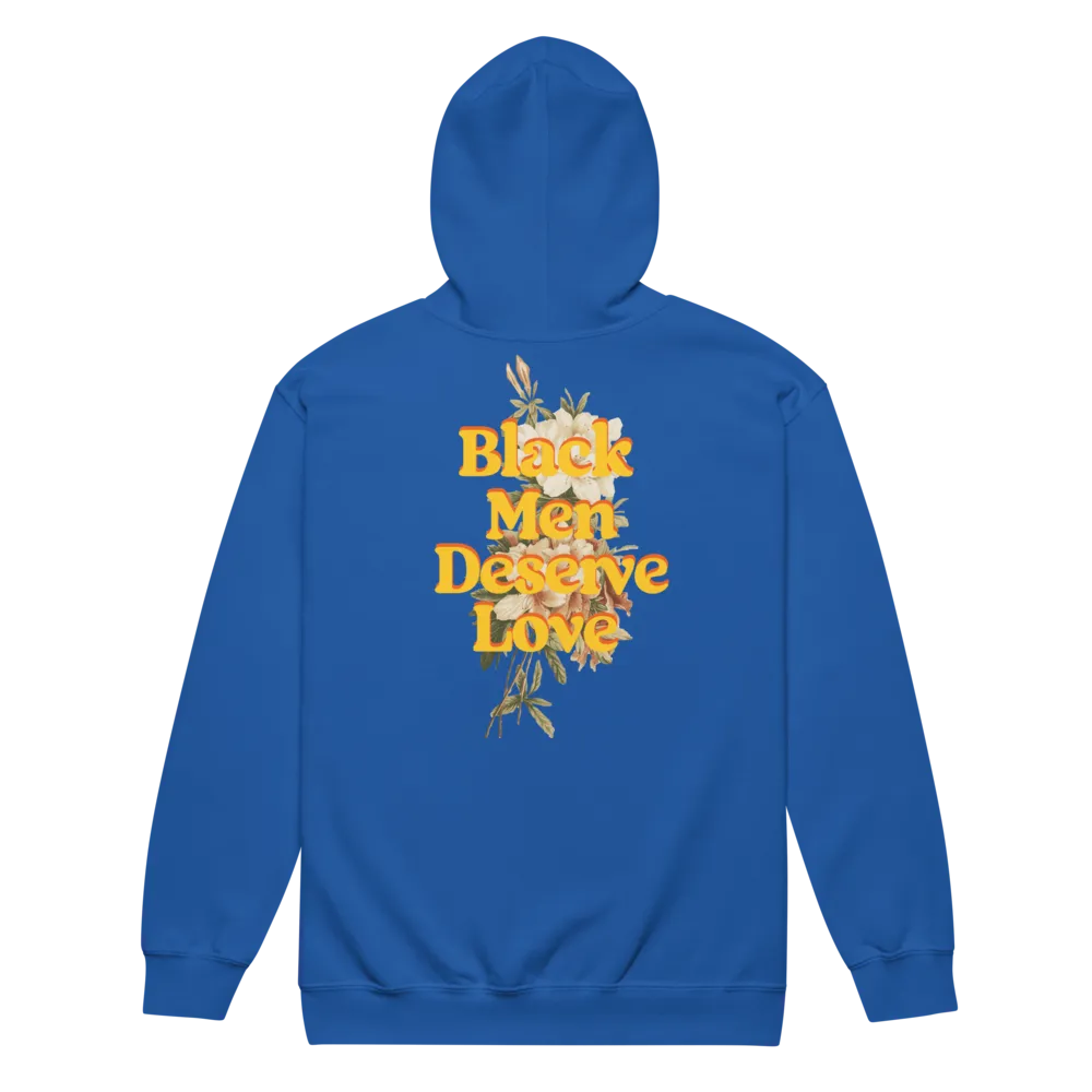 Black Men Deserve Love Zip-Up Hoodie