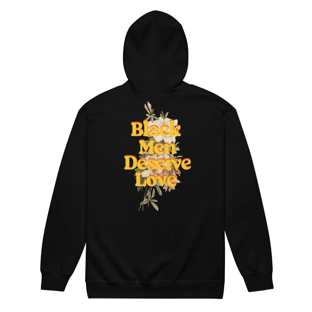 Black Men Deserve Love Zip-Up Hoodie