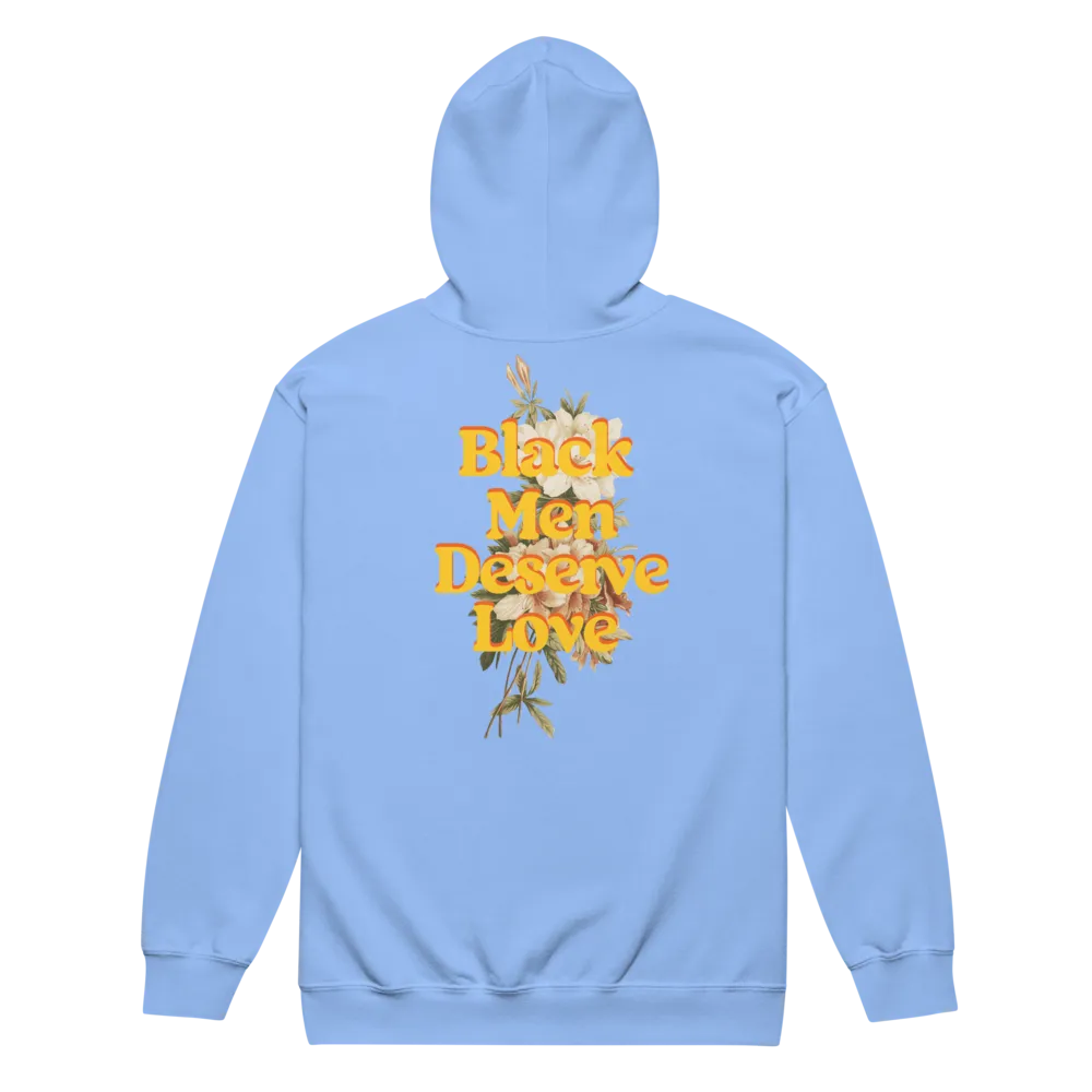 Black Men Deserve Love Zip-Up Hoodie