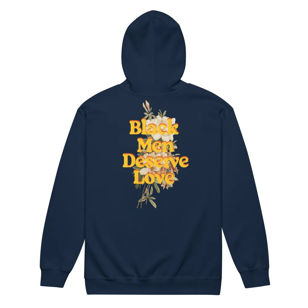 Black Men Deserve Love Zip-Up Hoodie