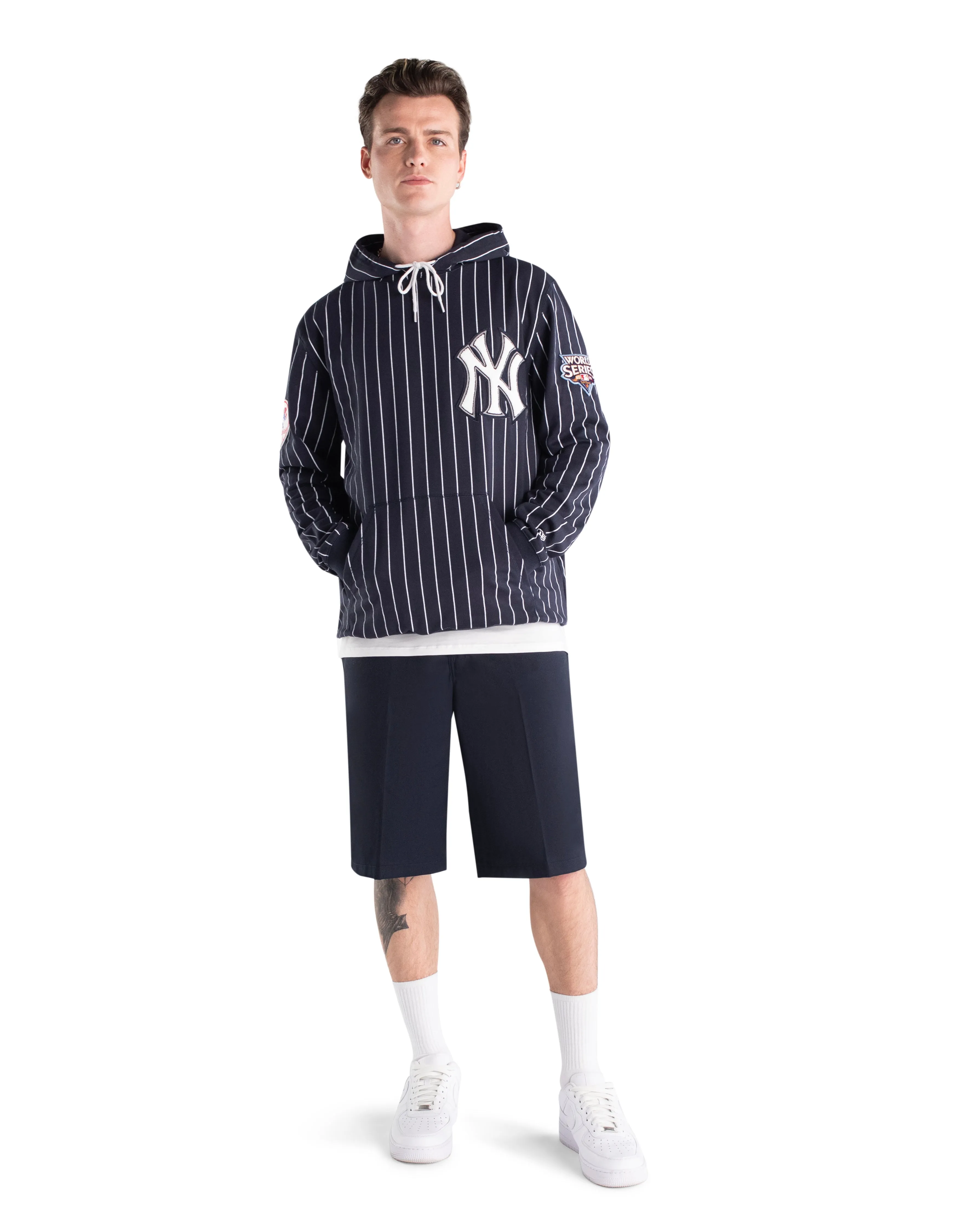 Boston Red Sox Logo Select Pinstripe Hoodie