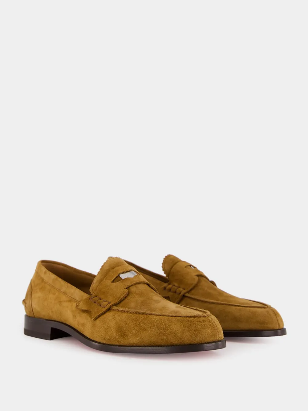 Brown Penny Crosta Moccasins