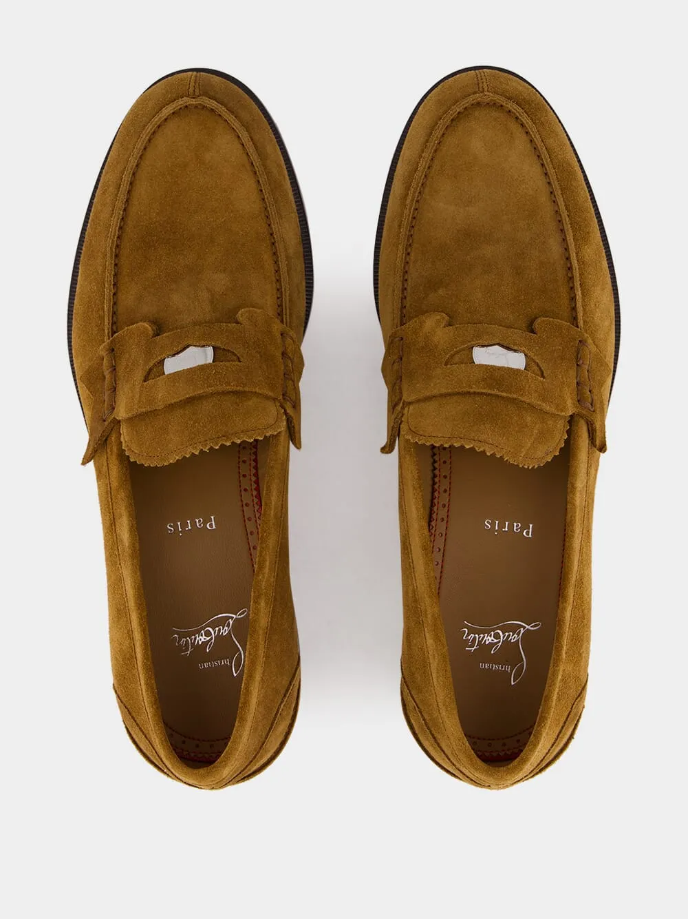 Brown Penny Crosta Moccasins