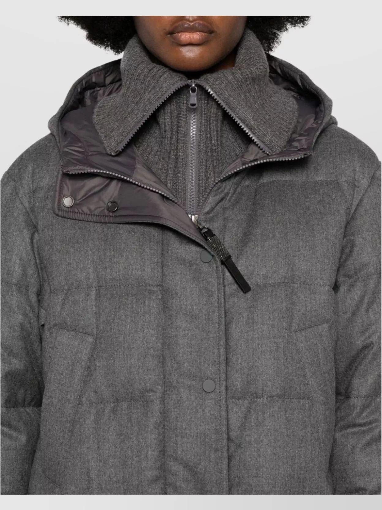 Brunello Cucinelli   Layered padded down jackets