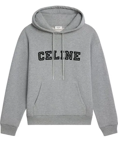 Celine LOOSE COTTON FLEECE HOODIE