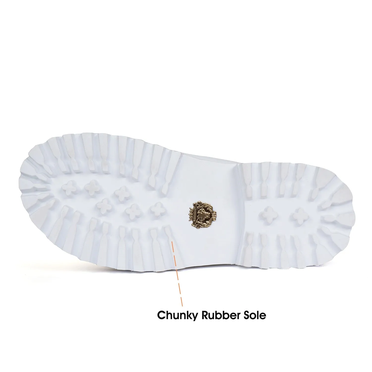 Chunky Sole White Sandal/Slippers