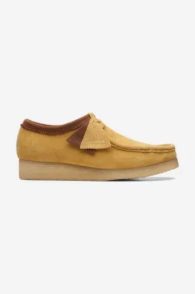 Clarks suede loafers Wallabee brown color 26170536