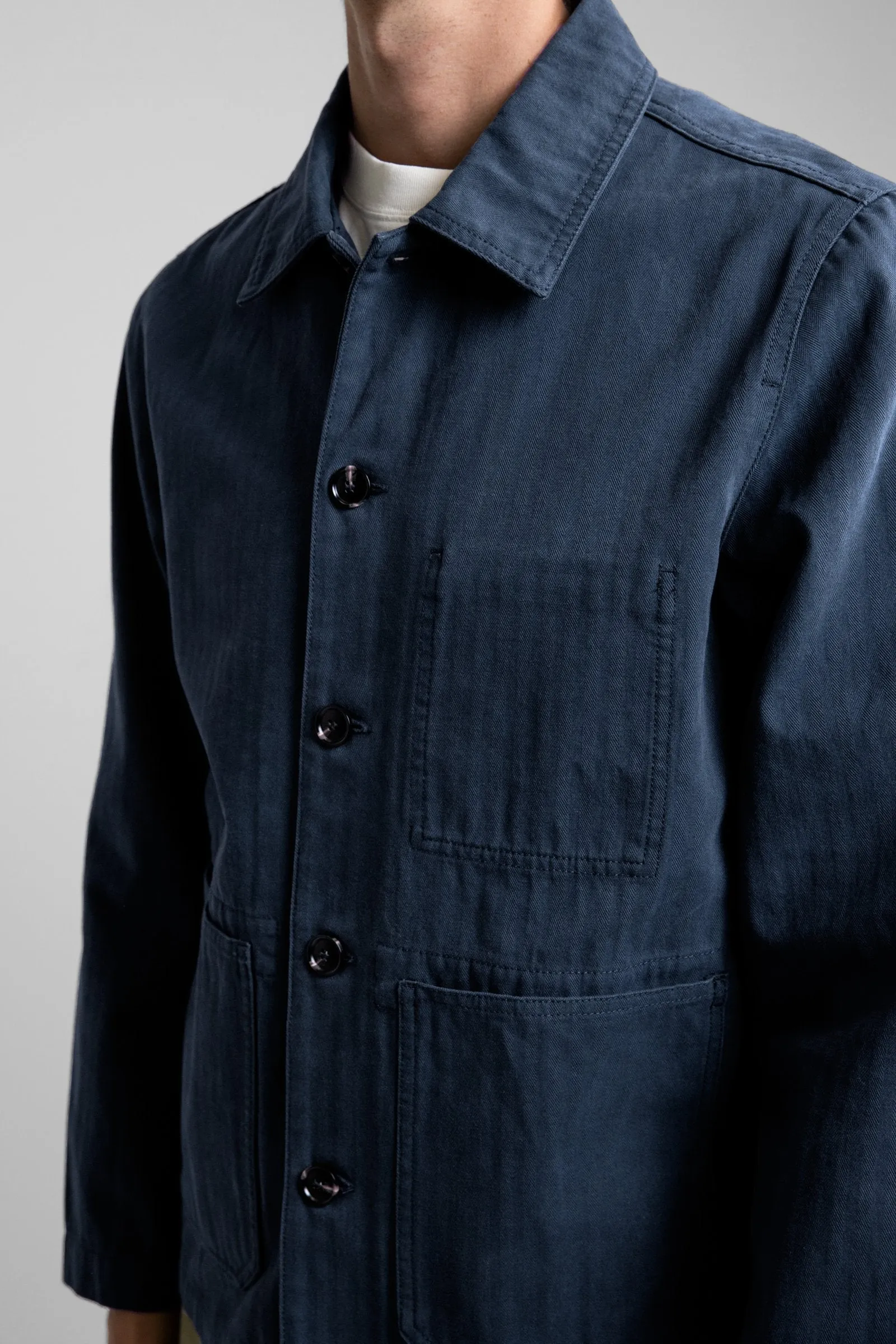 Classic Chore Coat Worn Navy