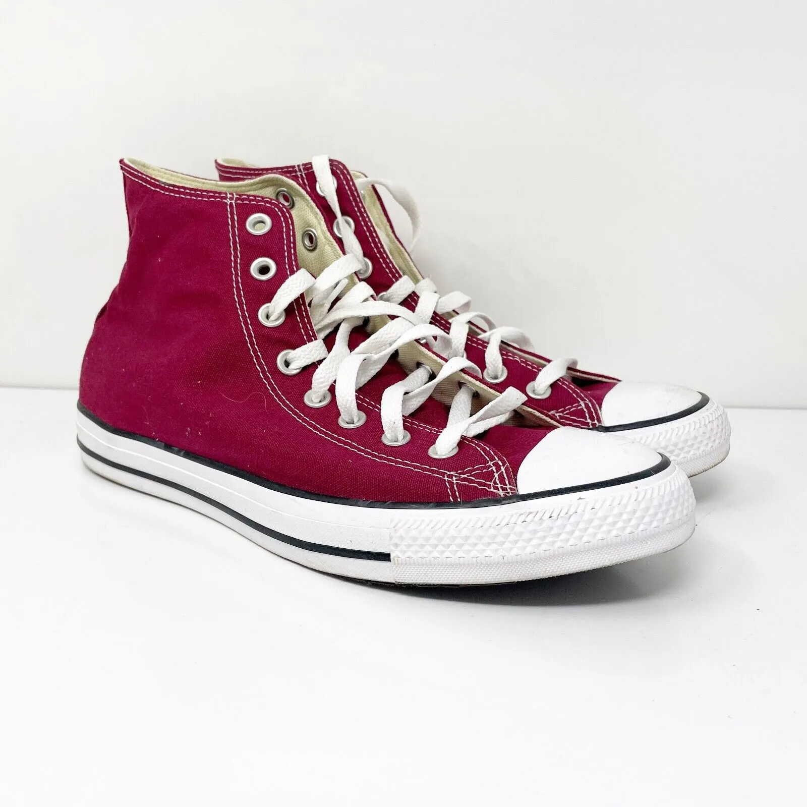 Converse Unisex CT All Star Hi M9613 Red Casual Shoes Sneakers Size M 10 W 12