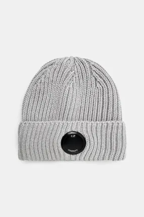 C.P. Company wool beanie Extra Fine Merino Wool Goggle Beanie gray color 17CMAC272A005509A