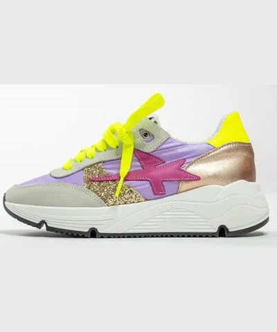 Cynthia Richard Women's Lightning Strike Sneakers In Lilac Multi