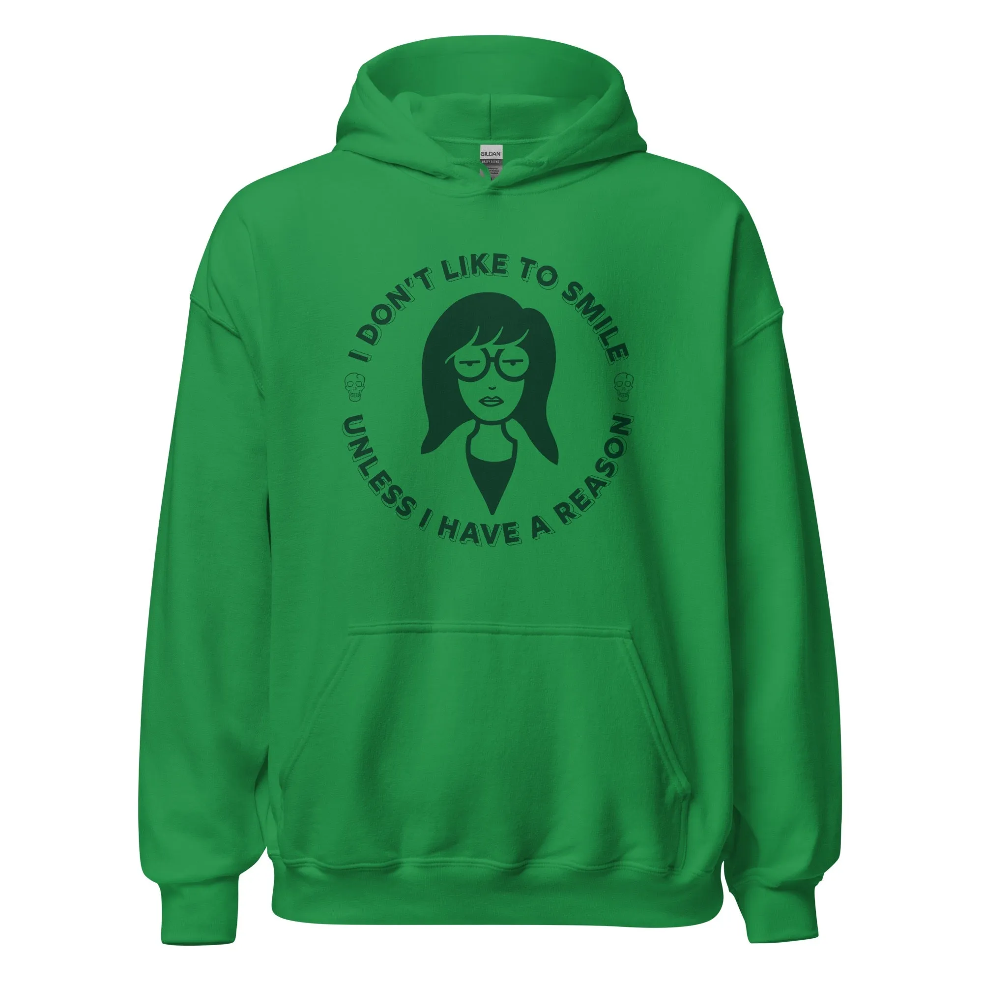 Daria Don't Like To Smile Adult Hoodie