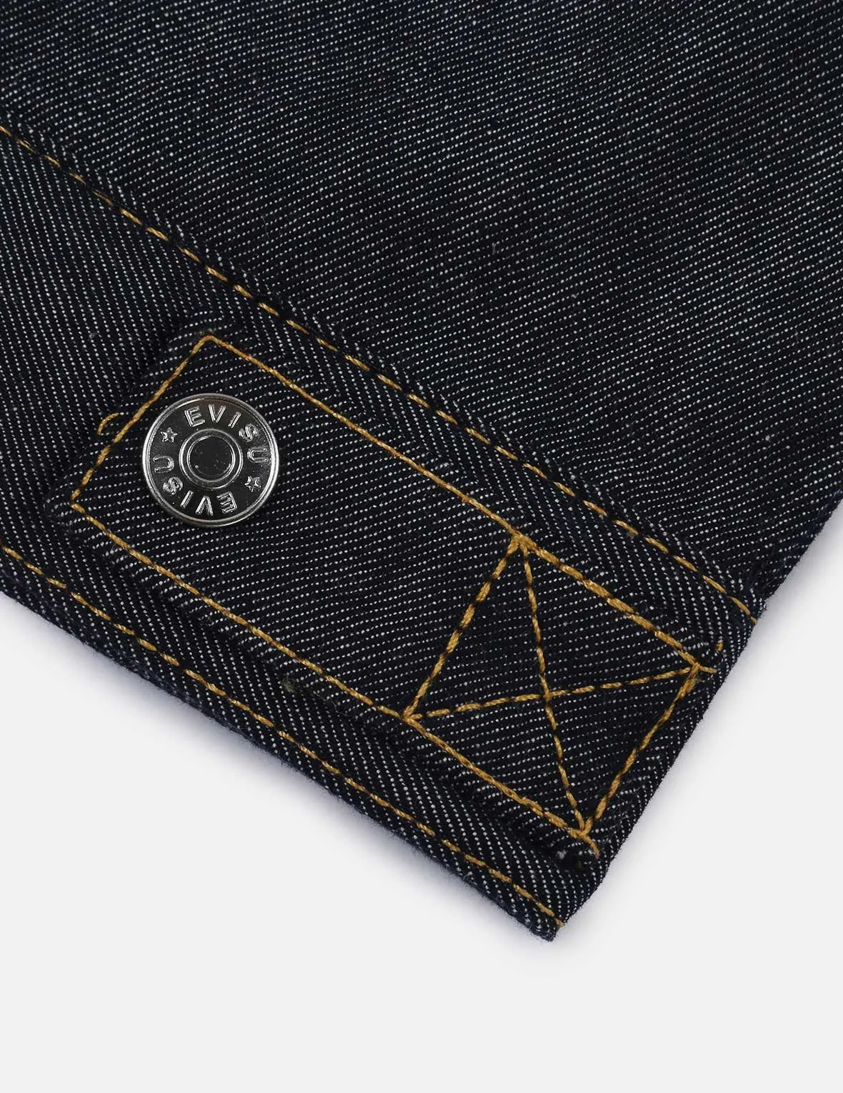 Daruma-pattern Daicock Print Denim Jacket