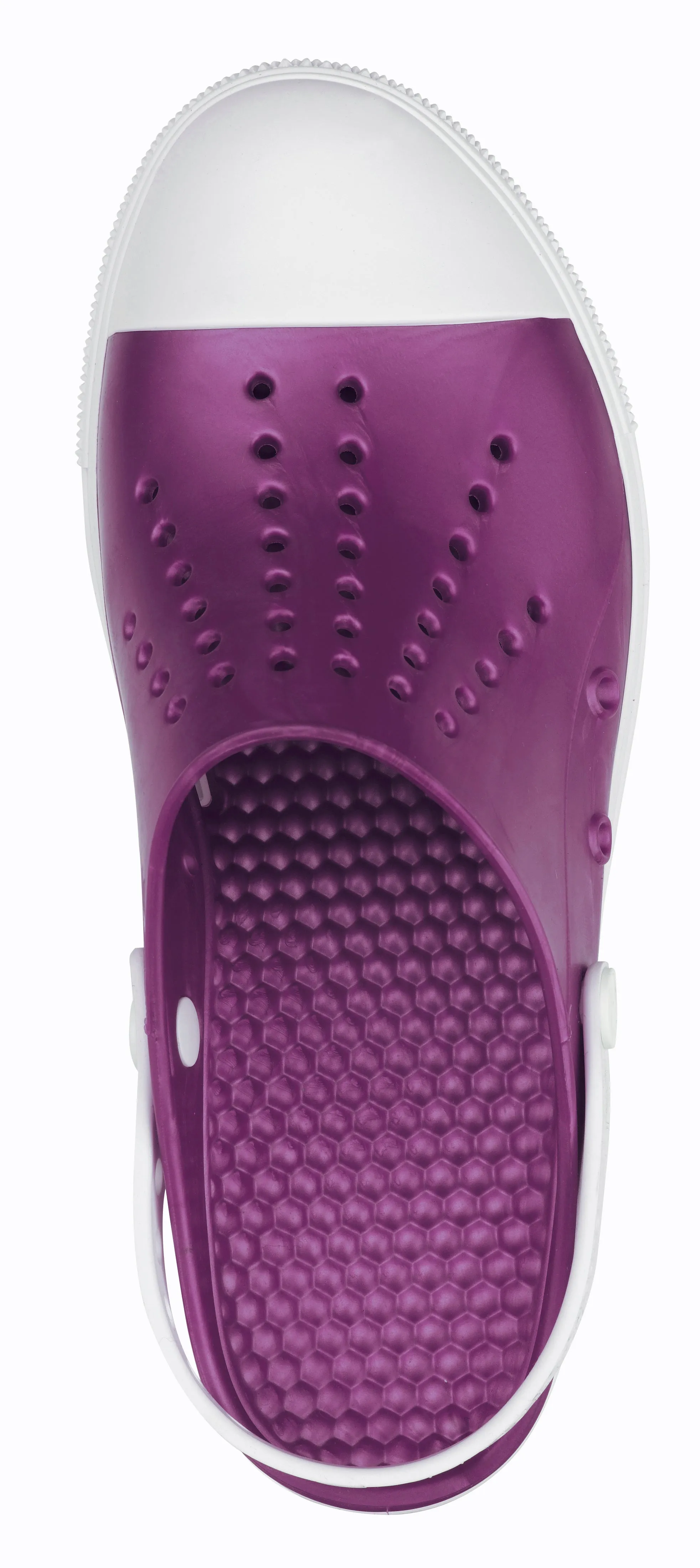 DEMO - Calzuro Buddy clogs - Metal Purple/White