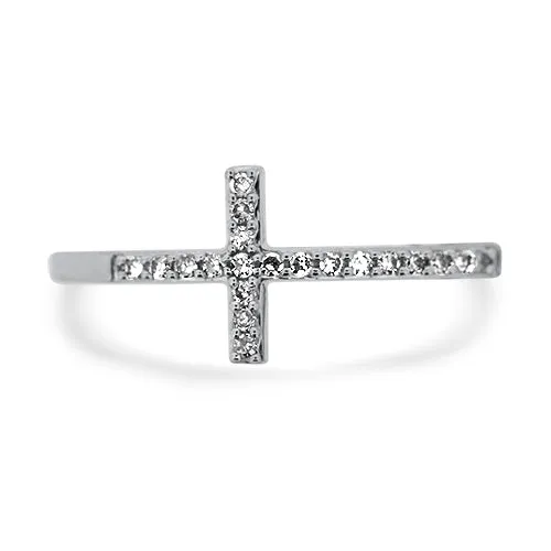 Diamond Cross Ring