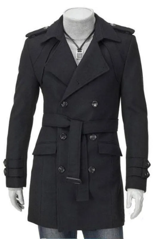 Double-Breast Slim Trench Coat