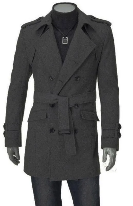 Double-Breast Slim Trench Coat