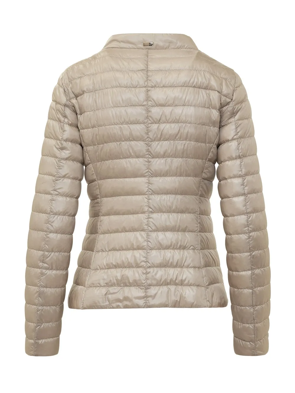 Down Jacket with Stand-Up Collar