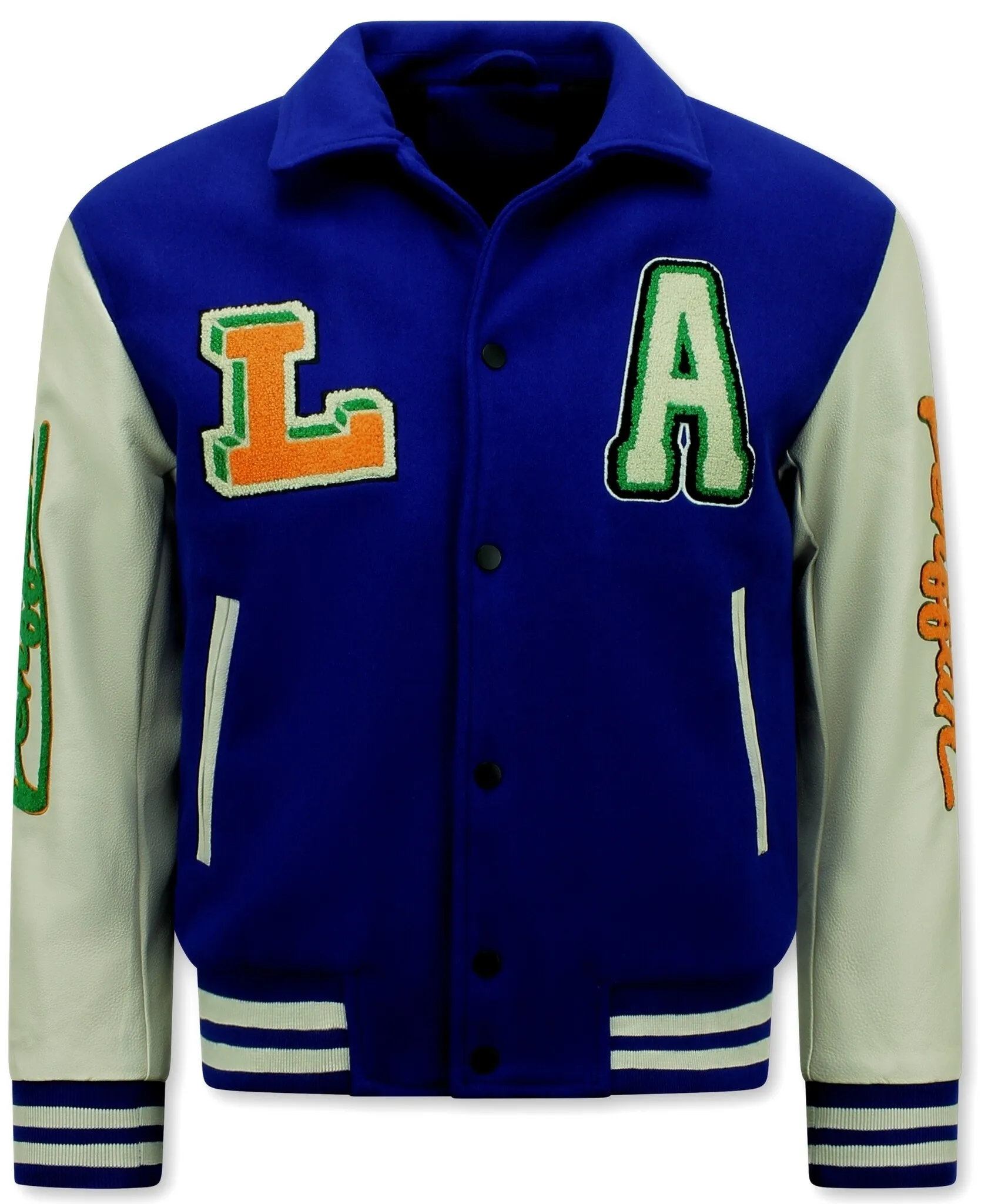 Embroidered Retro College Jackets Oversized |