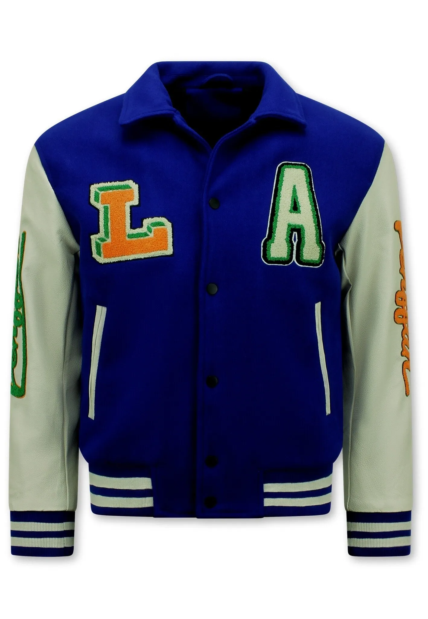 Embroidered Retro College Jackets Oversized |