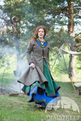 Embroidered Viking Coat “Ingrid”