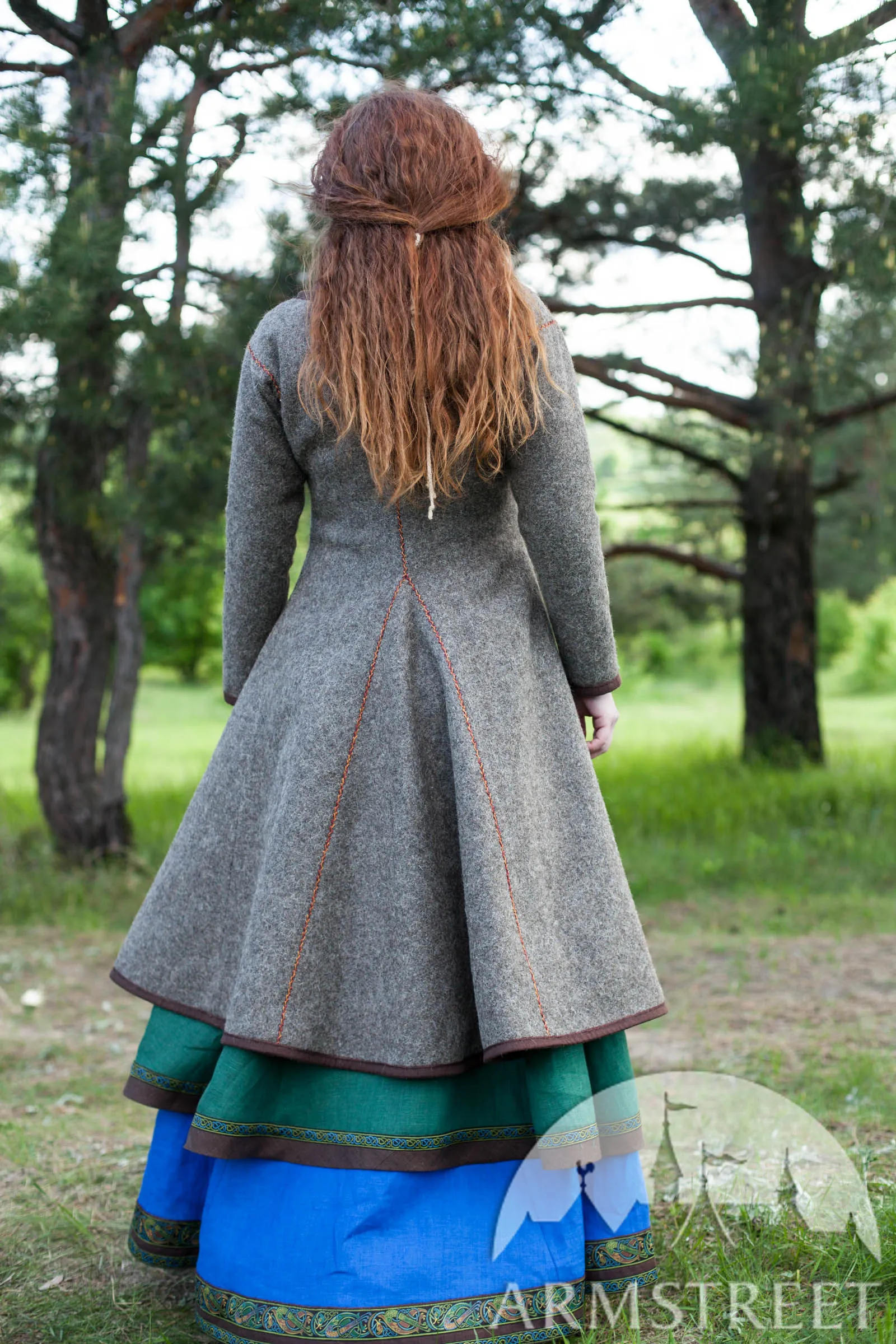 Embroidered Viking Coat “Ingrid”