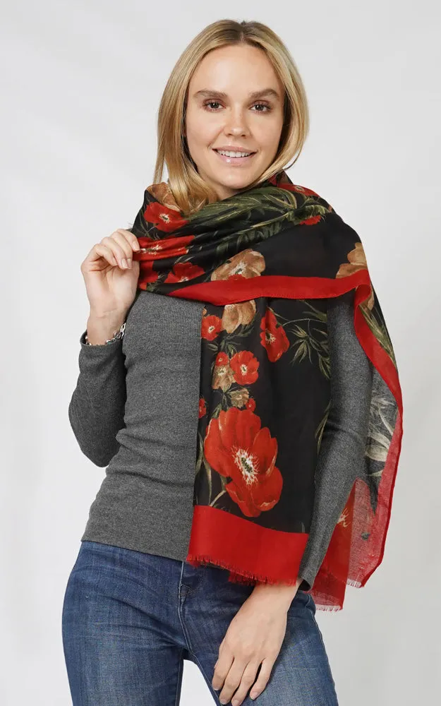 ESC10915 FLOWER PRINT SCARF