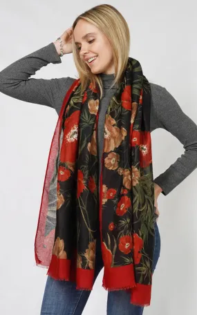 ESC10915 FLOWER PRINT SCARF