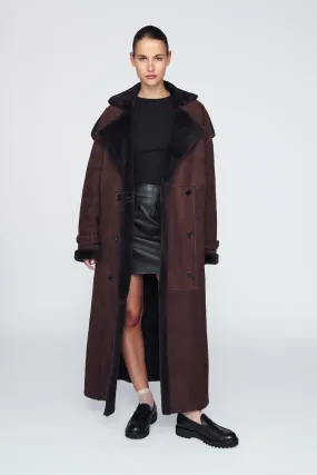 Evander Shearling Maxi Coat