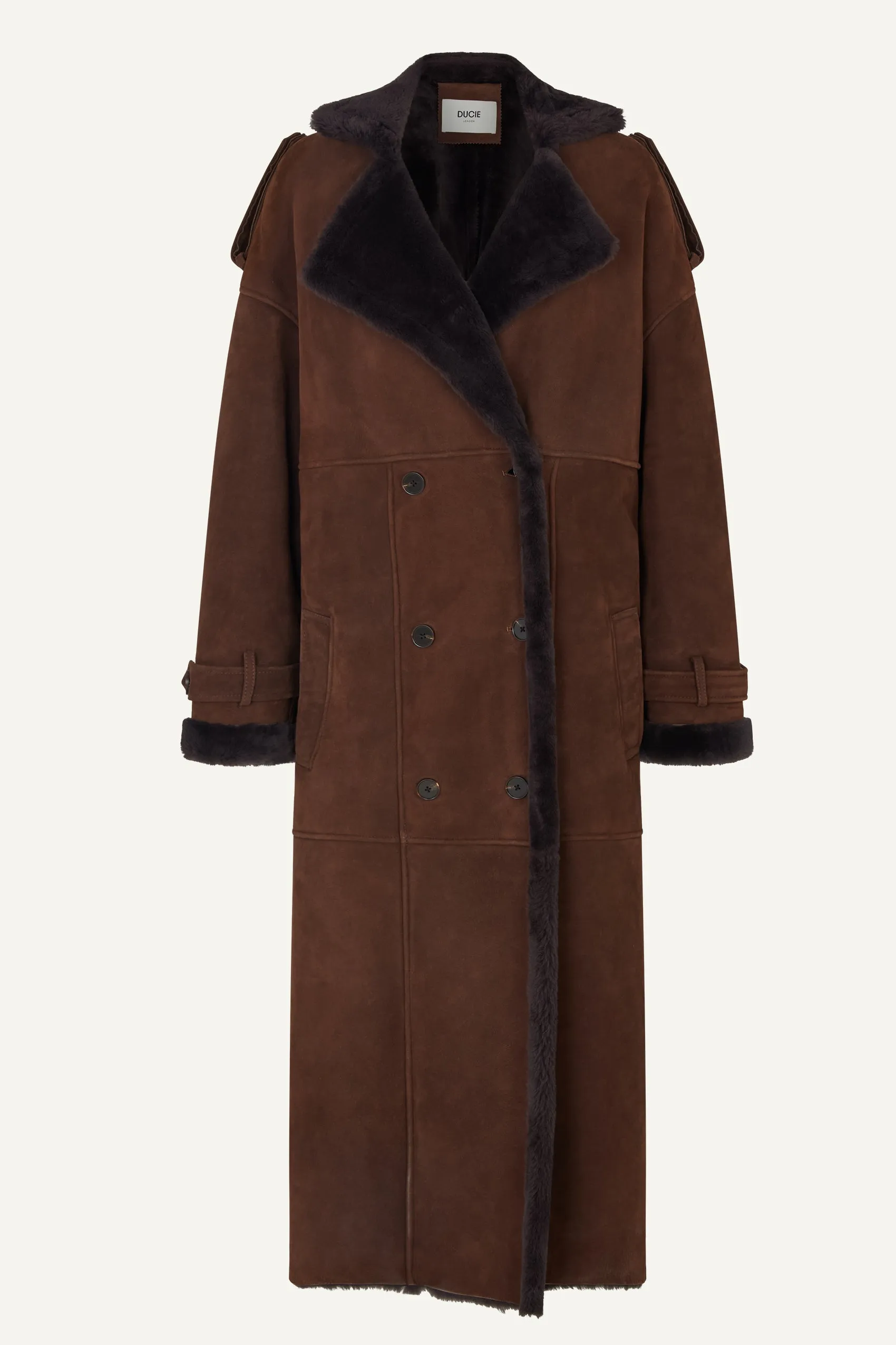 Evander Shearling Maxi Coat