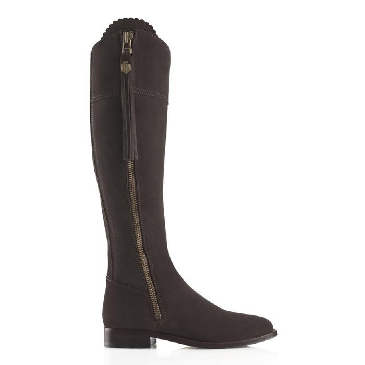 Fairfax And Favor Regina Suede Boot Chocolate